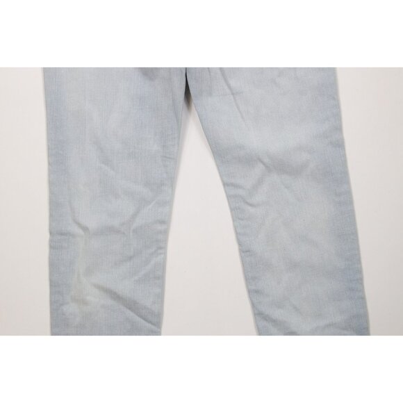 Express Womens 6 Distressed Marketing Sample Stretch Skinny Leg Denim Jeans Blue - Picture 13 of 14